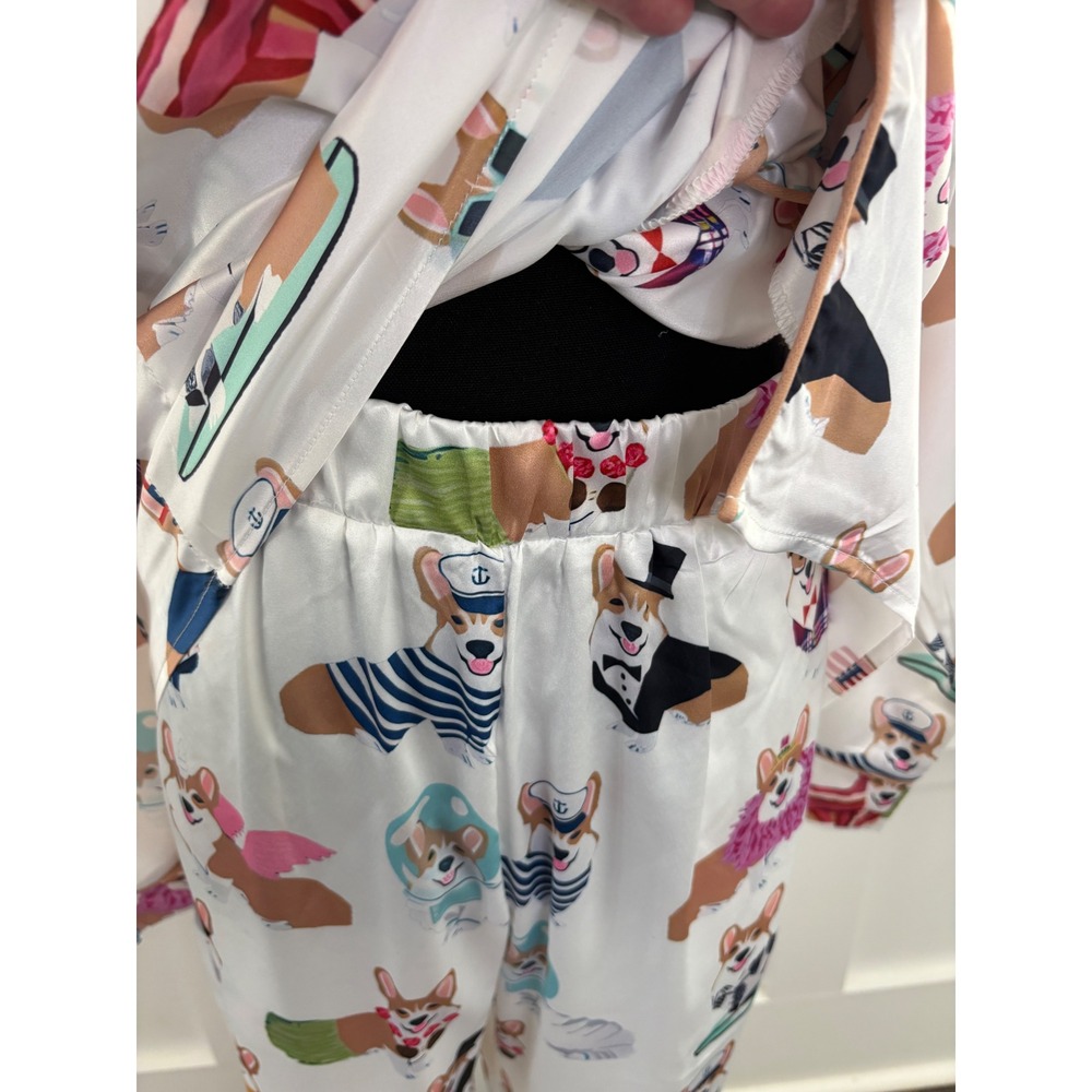 Sheshow Corgi Print Pajama Set-M - Picture 5 of 12